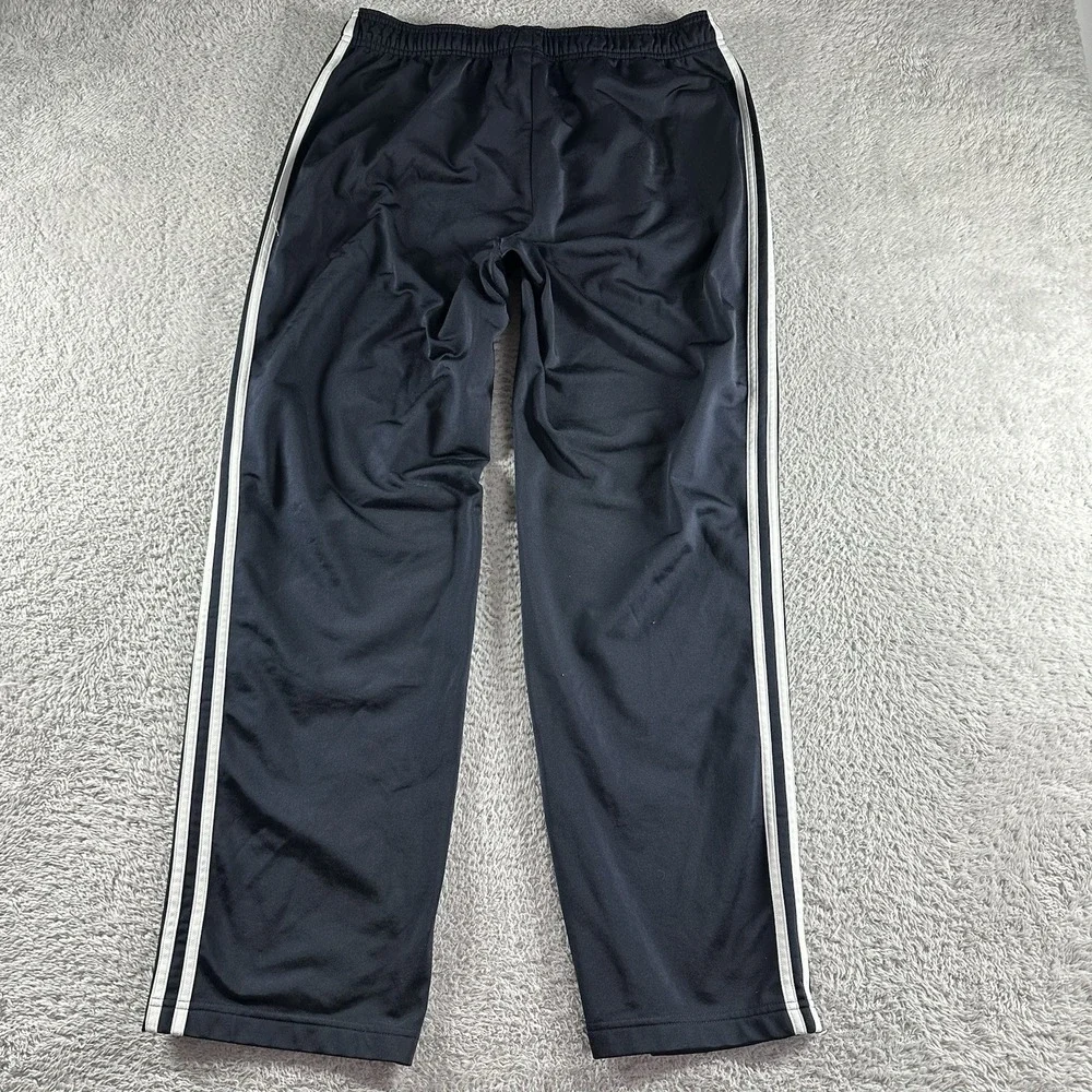 Adidas Track Pants Mens XL Navy Blue Straight Fit Nylon Performance‎ Dazzle